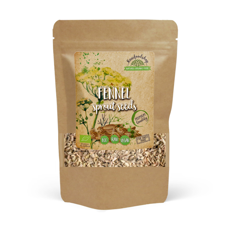 Groddfrön Fänkål EKO 50g i gruppen Råvaror & Dryck / Hälsokost / Groddfrön hos Rawfoodshop Scandinavia AB (RAW006743)