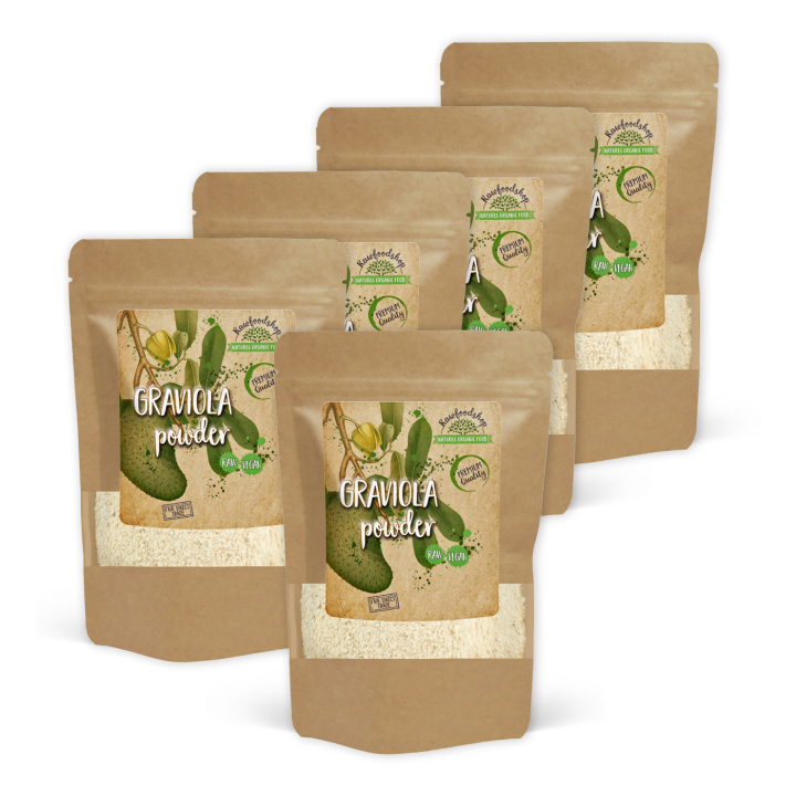 Graviola pulver 125g x 5 paket i gruppen Råvaror & Dryck / Frukt & Bär / Fruktpulver hos Rawfoodshop Scandinavia AB (RAW053-SET5)