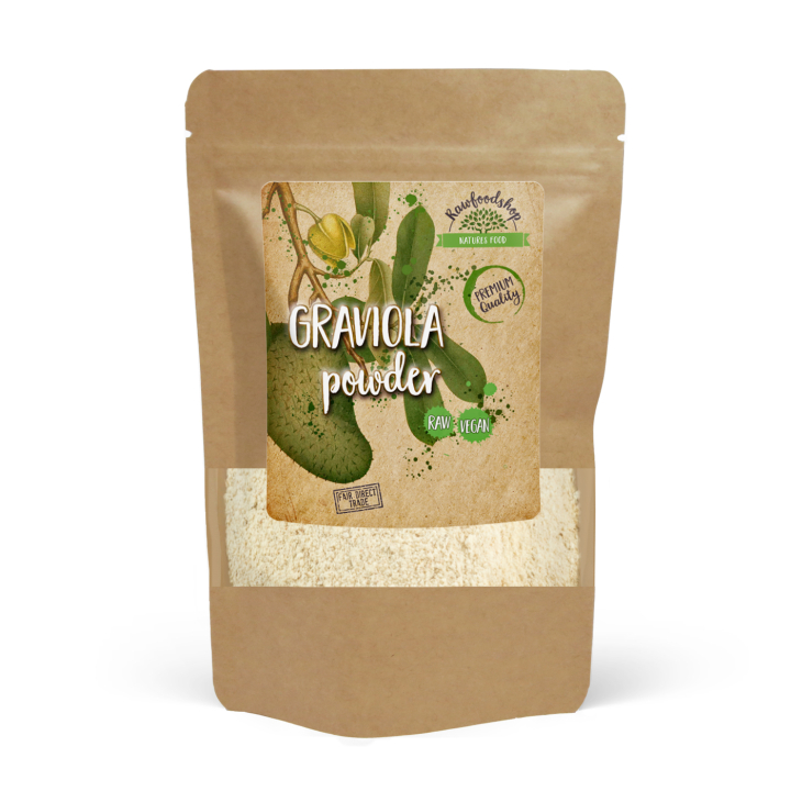 Graviola pulver 125g i gruppen Råvaror & Dryck / Frukt & Bär / Fruktpulver hos Rawfoodshop Scandinavia AB (RAW053)