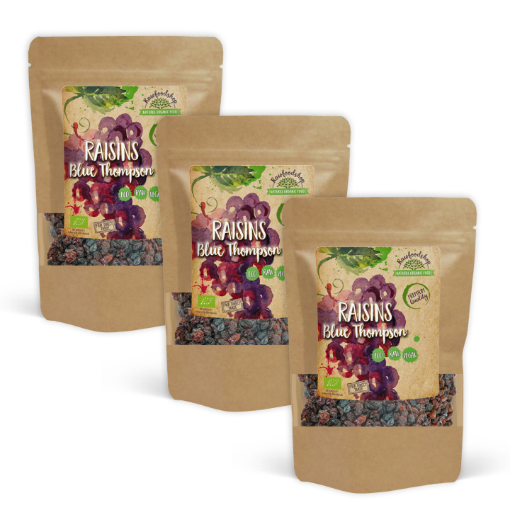 Russin Blue Thompson RAW EKO 1kg x 3 paket i gruppen Råvaror & Dryck / Frukt & Bär / Russin hos Rawfoodshop Scandinavia AB (RAW799791-SET3)