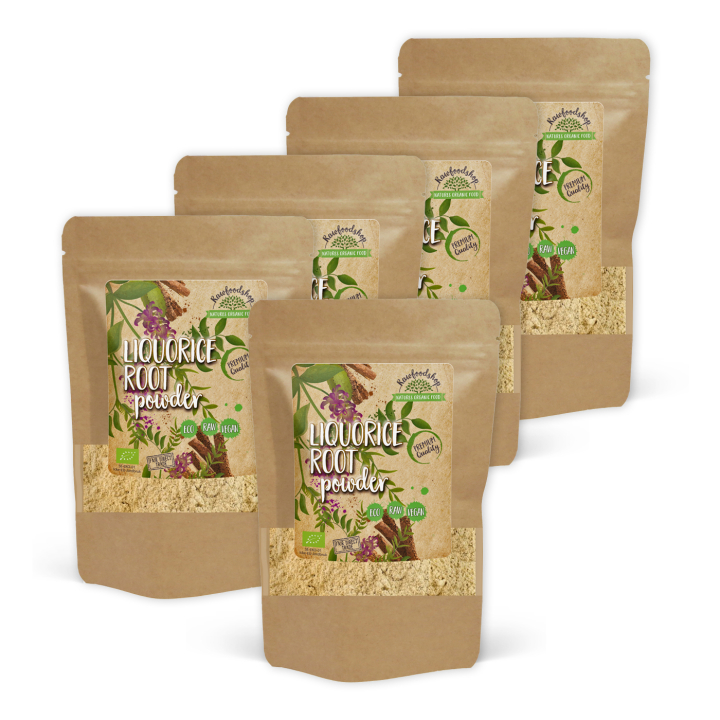Lakritsrotpulver EKO 125g x 5 paket i gruppen Råvaror & Dryck / Bakning / Ingredienser Övriga hos Rawfoodshop Scandinavia AB (RAW9196EKO-SET5)
