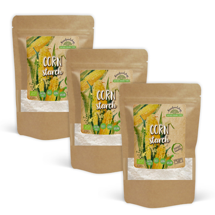Majsstärkelse EKO 1kg x 3 paket i gruppen Råvaror & Dryck / Bakning / Mjöler hos Rawfoodshop Scandinavia AB (RAW936211-SET3)