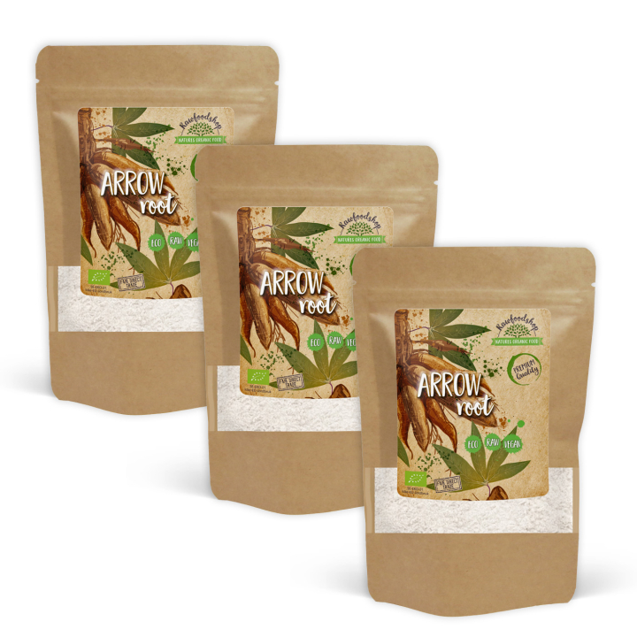 Arrowrot pulver EKO 50g x 3 paket i gruppen Råvaror & Dryck / Bakning / Ingredienser Övriga hos Rawfoodshop Scandinavia AB (RAW9365-SET3)