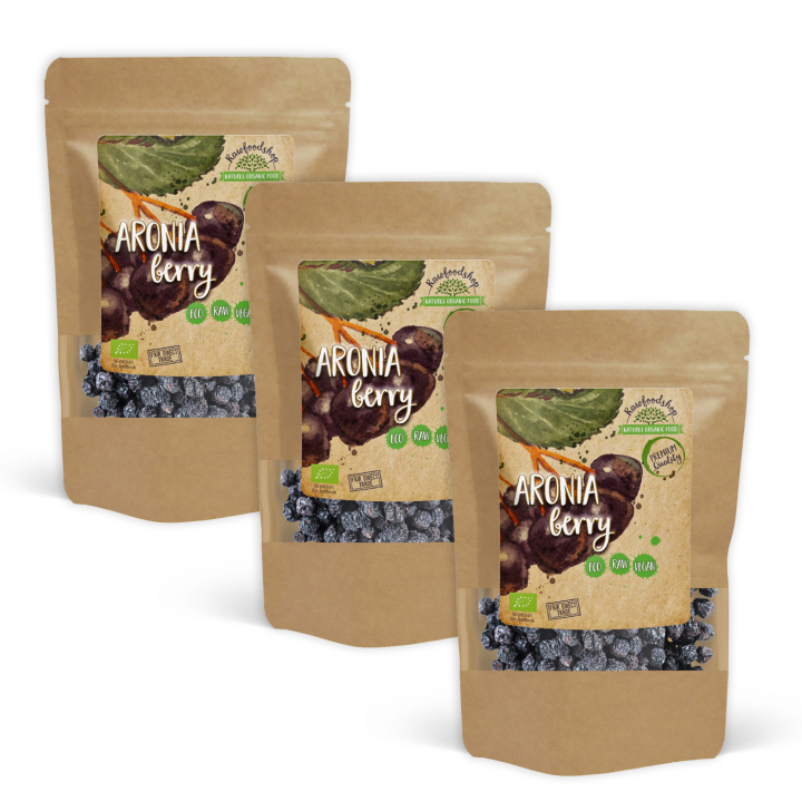 Aroniabär EKO 100g x 3 paket i gruppen Råvaror & Dryck / Frukt & Bär hos Rawfoodshop Scandinavia AB (RAW9456-SET3)