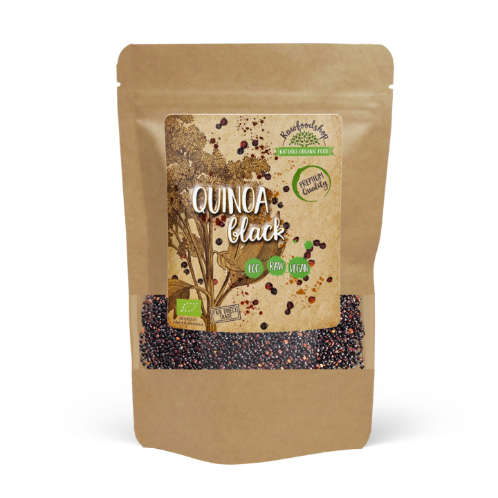 Quinoa Svart EKO 500g i gruppen Råvaror & Dryck / Skafferiet / Frön hos Rawfoodshop Scandinavia AB (RAW9865)