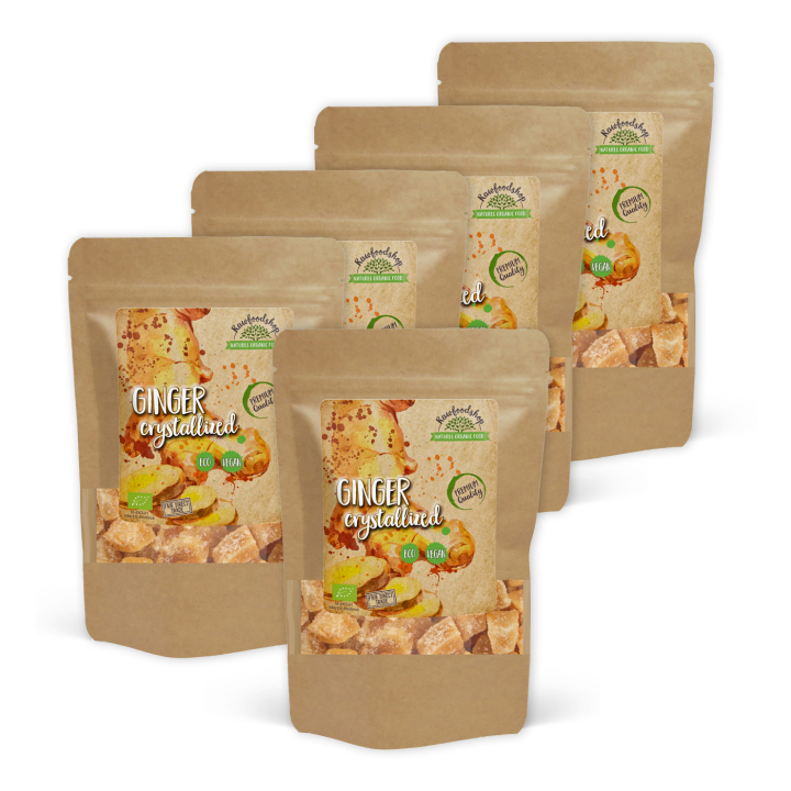 Ingefära Kristalliserad EKO 500g x 5 paket i gruppen Råvaror & Dryck / Godis & Choklad / Godis hos Rawfoodshop Scandinavia AB (RAW986689500-SET5)