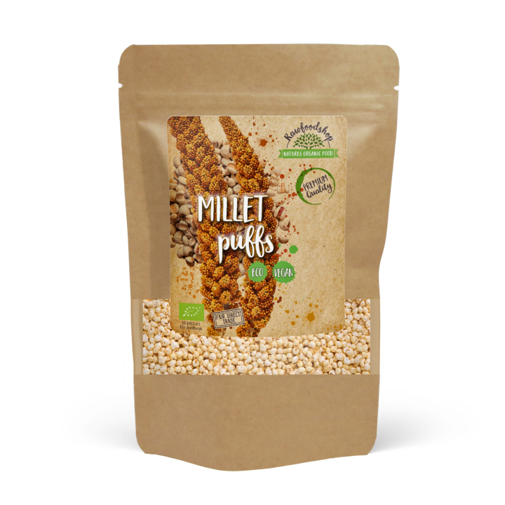 Hirspuffar EKO 500g i gruppen OUTLET 20-80% / Bakning 20-60% / Bakning 30% hos Rawfoodshop Scandinavia AB (RAW988909071)