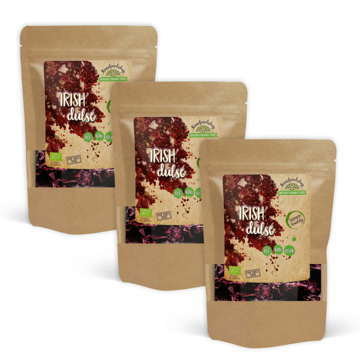 Dulse Alg EKO 250g x 3 paket i gruppen Råvaror & Dryck / Hälsokost / Alger & Sjögräs hos Rawfoodshop Scandinavia AB (RAWALG003250-SET3)
