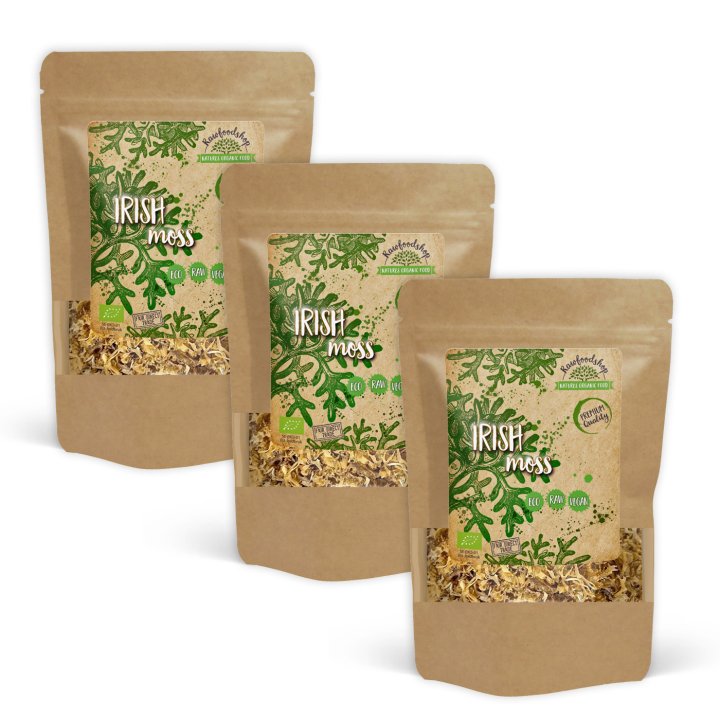 Irish Moss EKO 250g x 3 paket i gruppen Råvaror & Dryck / Hälsokost / Alger & Sjögräs hos Rawfoodshop Scandinavia AB (RAWALG004250-SET3)