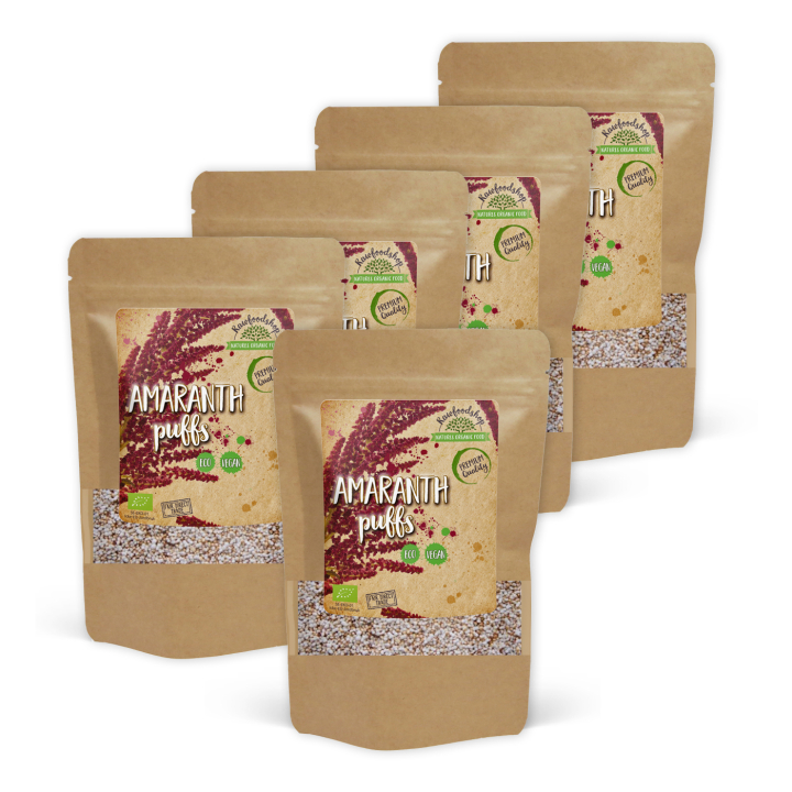 Amarant puffar EKO 200g x 5 paket i gruppen Råvaror & Dryck / Bakning / Gryn, flingor & puffar hos Rawfoodshop Scandinavia AB (RAWAMA001-SET5)