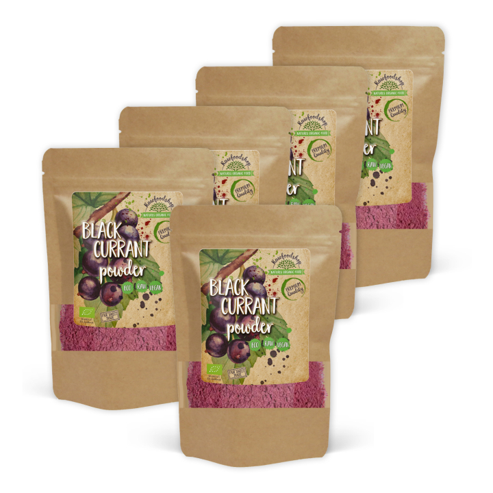 Svart Vinbär Pulver EKO 125g x 5 paket i gruppen Råvaror & Dryck / Frukt & Bär / Fruktpulver hos Rawfoodshop Scandinavia AB (RAWFRUP002-SET5)