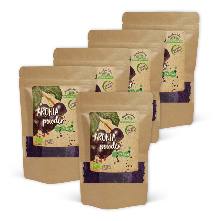 Aronia Pulver EKO 125g x 5 paket i gruppen Råvaror & Dryck / Frukt & Bär / Fruktpulver hos Rawfoodshop Scandinavia AB (RAWFRUP007-SET5)