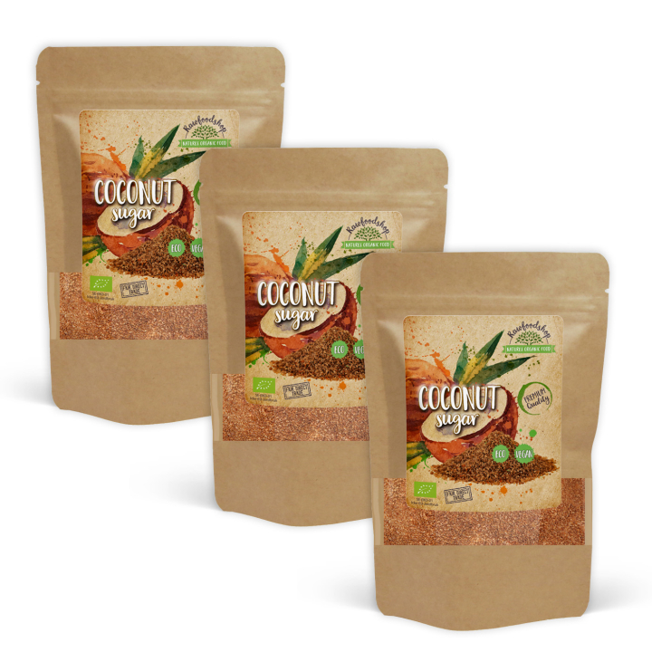 Kokossocker EKO 1kg x 3 paket i gruppen Råvaror & Dryck / Bakning / Sötning hos Rawfoodshop Scandinavia AB (RAWKO001000-SET3)