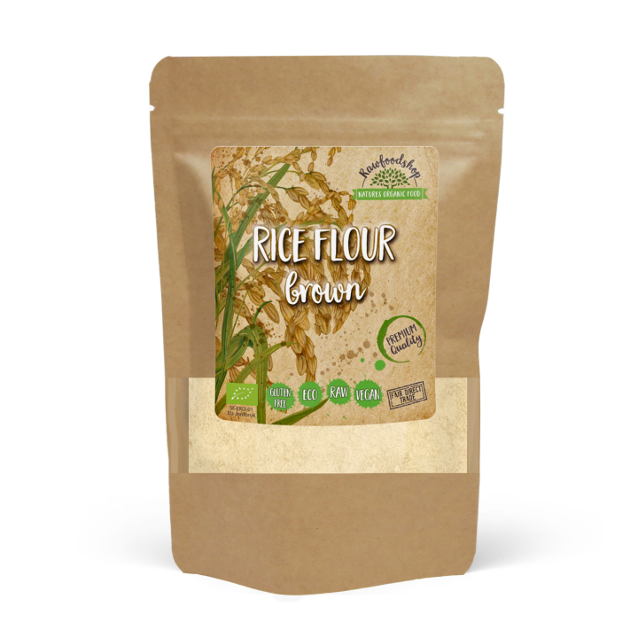 Rismjöl Brunt EKO 500g i gruppen Råvaror & Dryck / Bakning / Mjöler hos Rawfoodshop Scandinavia AB (RAWMJO001)