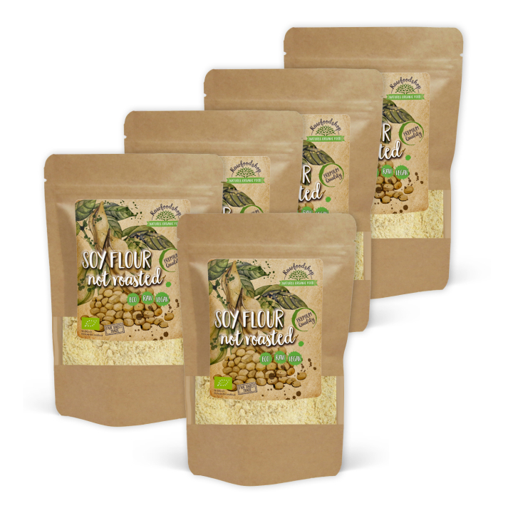 Sojamjöl Orostad EKO 500g x 5 paket i gruppen Råvaror & Dryck / Bakning / Mjöler hos Rawfoodshop Scandinavia AB (RAWMJO002-SET5)