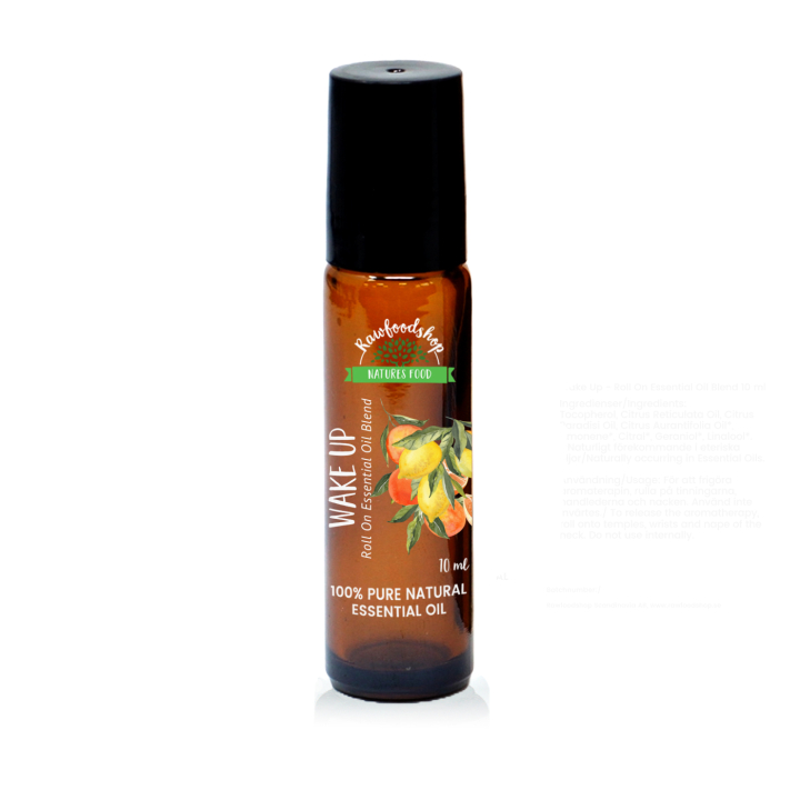 Wake Up Essential Oil Blend Roll On 10ml i gruppen Hud & Kropp / Kropp / Roll on hos Rawfoodshop Scandinavia AB (REBIUL-06)