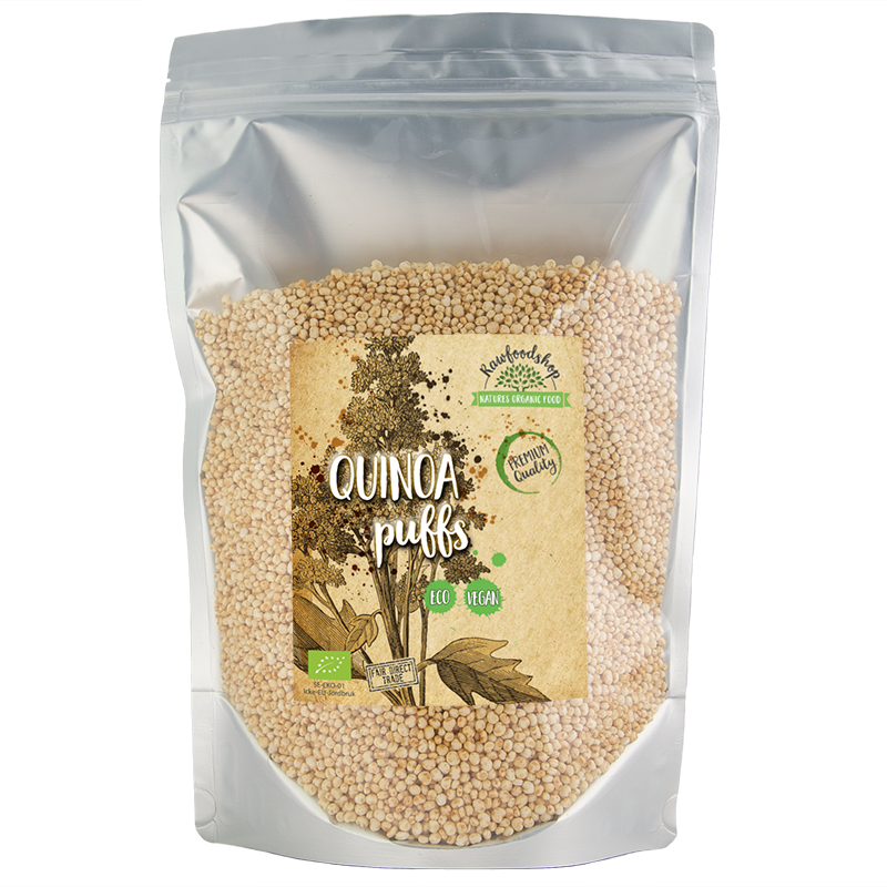 Quinoa puffar EKO 200g i gruppen Råvaror & Dryck / Bak & Matlagning / Granola, Gröt & Puffar hos Rawfoodshop Scandinavia AB (RECQUI01)