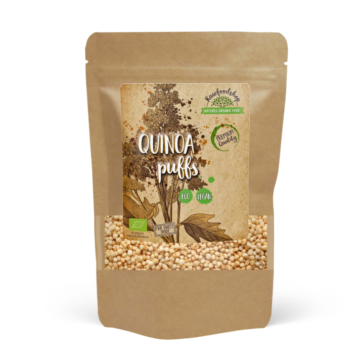 Quinoa puffar EKO 200g i gruppen Råvaror & Dryck / Bak & Matlagning / Granola, Gröt & Puffar hos Rawfoodshop Scandinavia AB (RECQUI01)