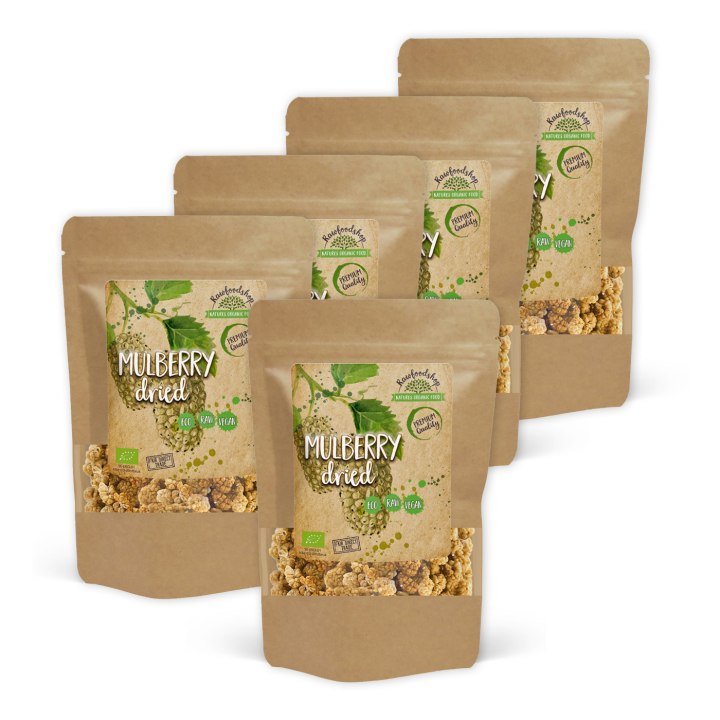 Mullbär EKO 1kg x 5 paket i gruppen Råvaror & Dryck / Frukt & Bär / Mullbär hos Rawfoodshop Scandinavia AB (RFRU1000340E-SET5)
