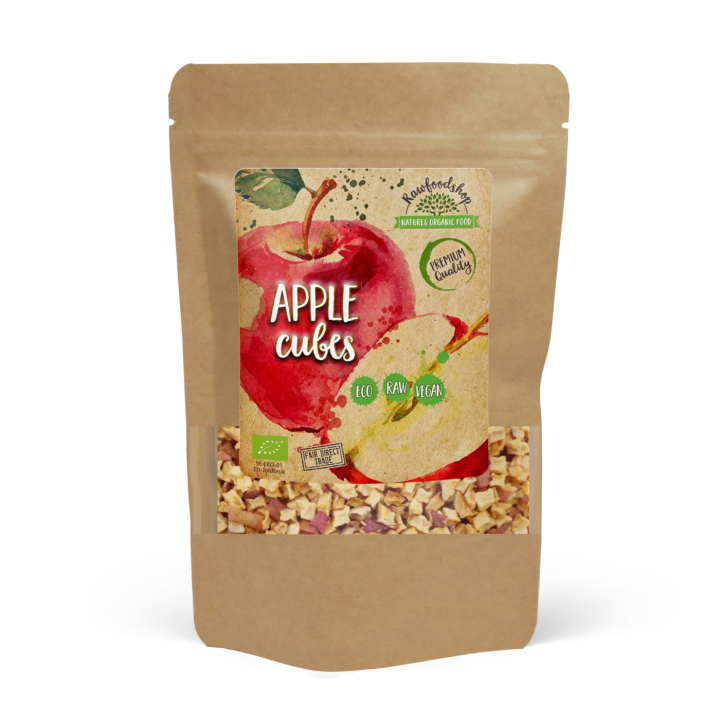 Äpplekuber EKO 100g i gruppen Råvaror & Dryck / Frukt & Bär / Äpple hos Rawfoodshop Scandinavia AB (RFRU100271E)