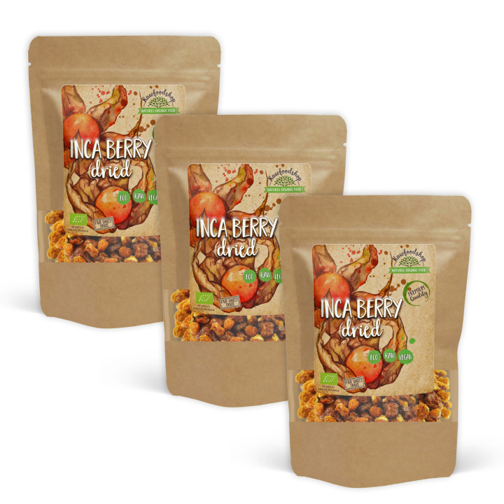 Inca Bär EKO 100g x 3 paket i gruppen Råvaror & Dryck / Frukt & Bär / Övriga Frukt & Bär hos Rawfoodshop Scandinavia AB (RFRU100396E-SET3)