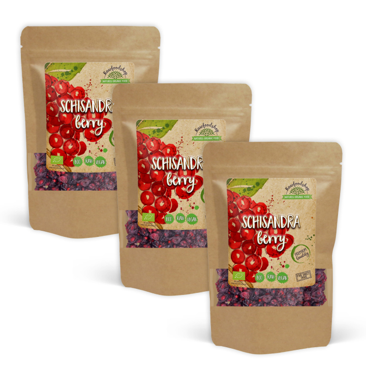 Schisandra Bär EKO 125g x 3 paket i gruppen Råvaror & Dryck / Frukt & Bär / Övriga Frukt & Bär hos Rawfoodshop Scandinavia AB (RFRU100472E-SET3)