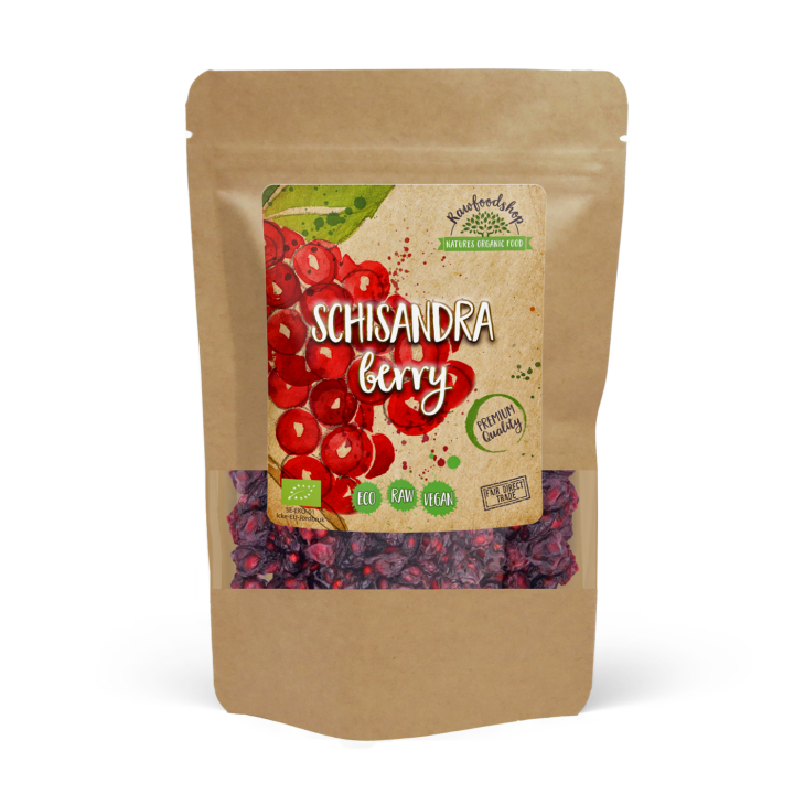 Schisandra Bär EKO 125g i gruppen Råvaror & Dryck / Frukt & Bär / Övriga Frukt & Bär hos Rawfoodshop Scandinavia AB (RFRU100472E)