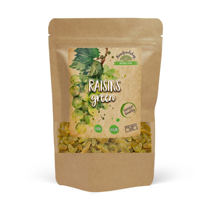 Russin Gröna 200g i gruppen Råvaror & Dryck / Frukt & Bär / Russin hos Rawfoodshop Scandinavia AB (RFRU200365E)