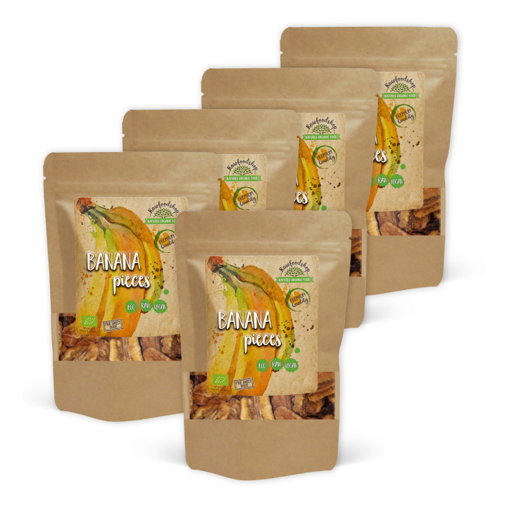 Bananer i bitar EKO 200g x 5 paket i gruppen Råvaror & Dryck / Frukt & Bär / Banan hos Rawfoodshop Scandinavia AB (RFRU200489E-SET5)