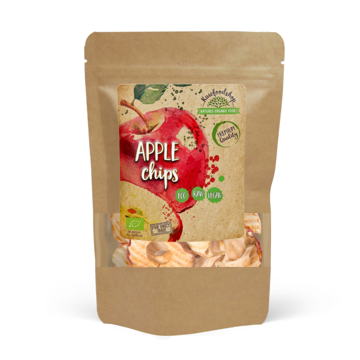 Äpple Chips EKO 200g i gruppen Råvaror & Dryck / Frukt & Bär / Alla frukter & bär hos Rawfoodshop Scandinavia AB (RFRU200636E)