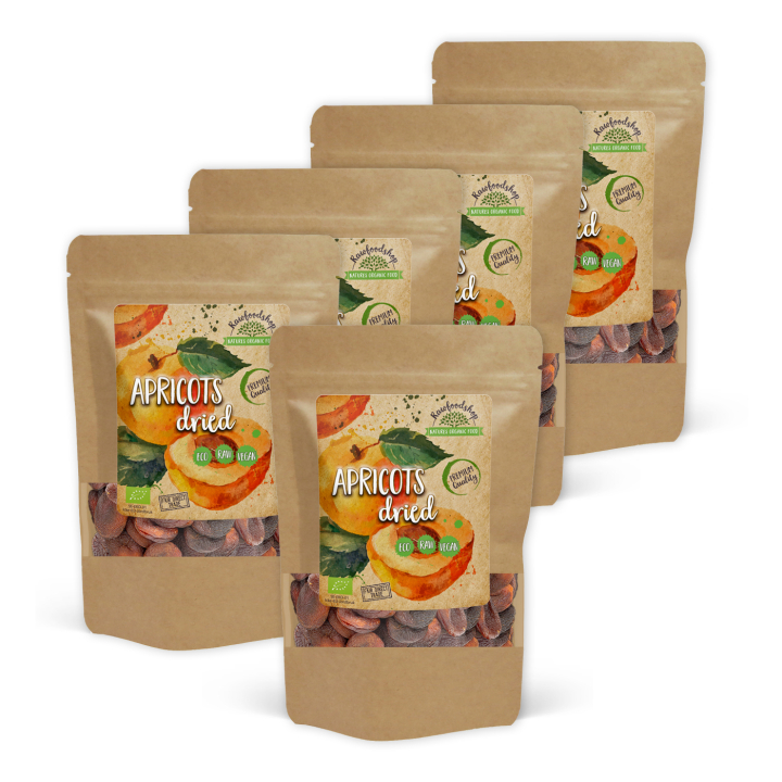 Aprikoser EKO 500g x 5 paket i gruppen Råvaror & Dryck / Frukt & Bär / Aprikos hos Rawfoodshop Scandinavia AB (RFRU500350E-SET5)