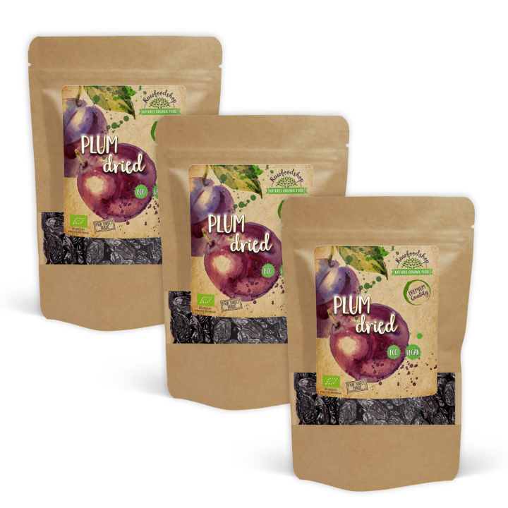 Plommon EKO 500g x 3 paket i gruppen Råvaror & Dryck / Frukt & Bär / Övriga frukt & bär hos Rawfoodshop Scandinavia AB (RFRU500498E-SET3)