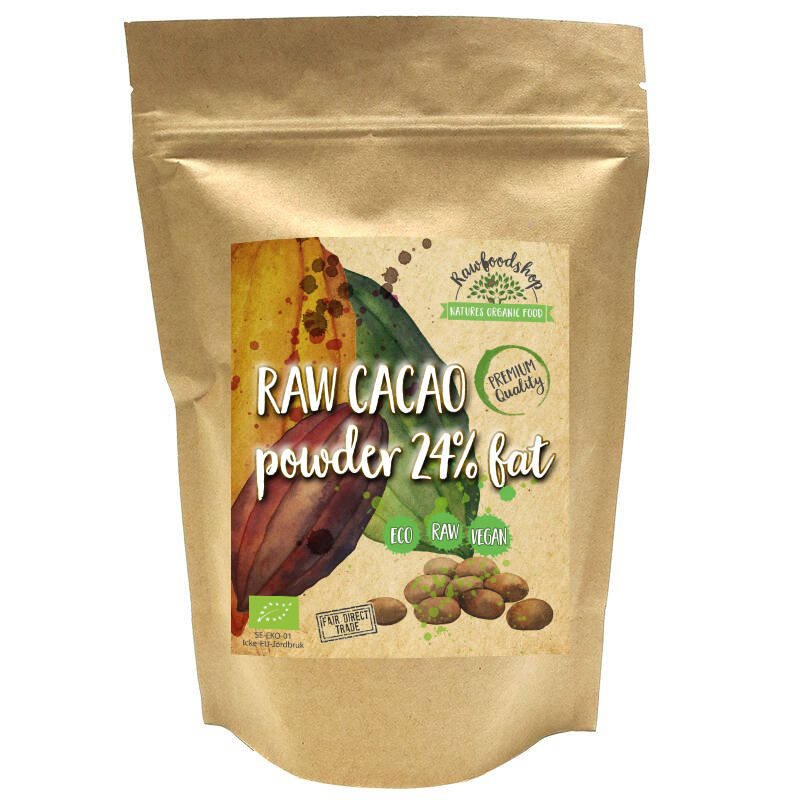 Kakaopulver Raw EKO 100g i gruppen Råvaror & Dryck / Bak & Matlagning / Kakaoprodukter hos Rawfoodshop Scandinavia AB (RKAK100E)