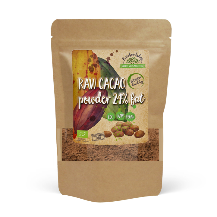 Kakaopulver Raw EKO 100g i gruppen Råvaror & Dryck / Bak & Matlagning / Kakaoprodukter hos Rawfoodshop Scandinavia AB (RKAK100E)