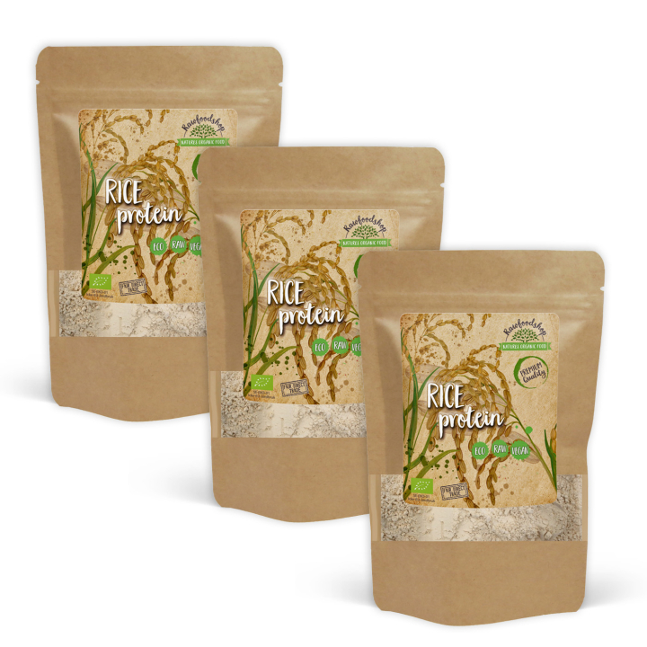 Risproteinpulver Rå Kraft EKO 500g x 3 paket i gruppen Råvaror & Dryck / Hälsokost / Proteinpulver hos Rawfoodshop Scandinavia AB (RKOS500001E-SET3)