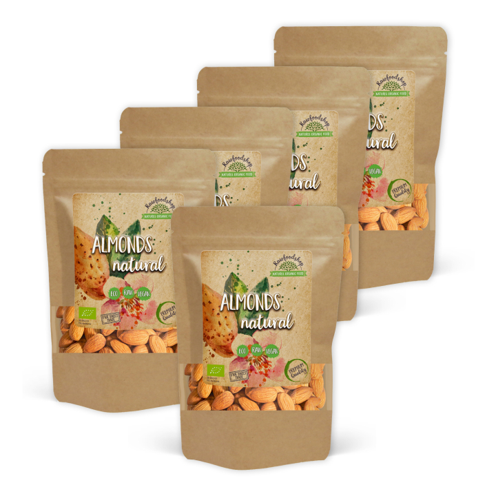 Mandel Premium RAW EKO 1kg x 5 paket i gruppen Råvaror & Dryck / Nötter / Mandel hos Rawfoodshop Scandinavia AB (RNOT1000431E-SET5)