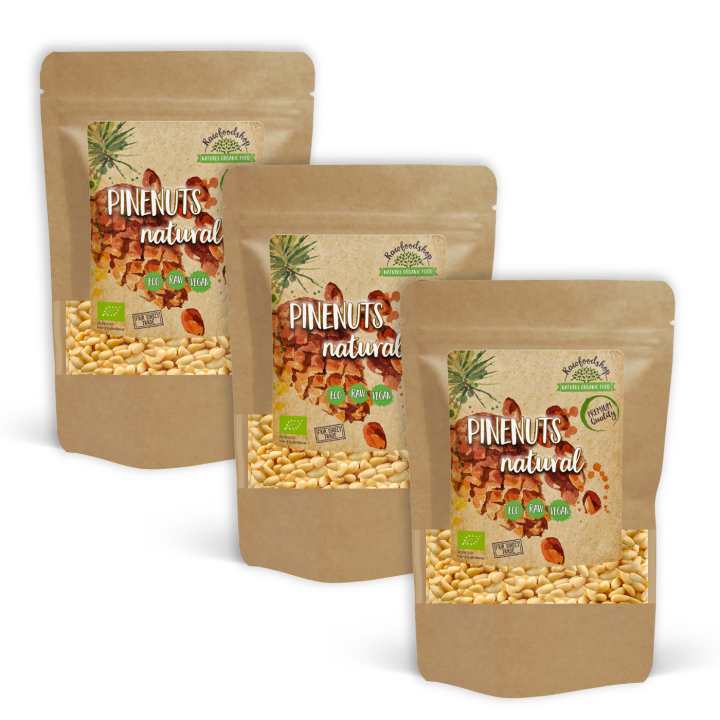 Pinjenötter EKO 100g x 3 paket i gruppen Råvaror & Dryck / Nötter / Pinjenötter hos Rawfoodshop Scandinavia AB (RNOT100461E-SET3)