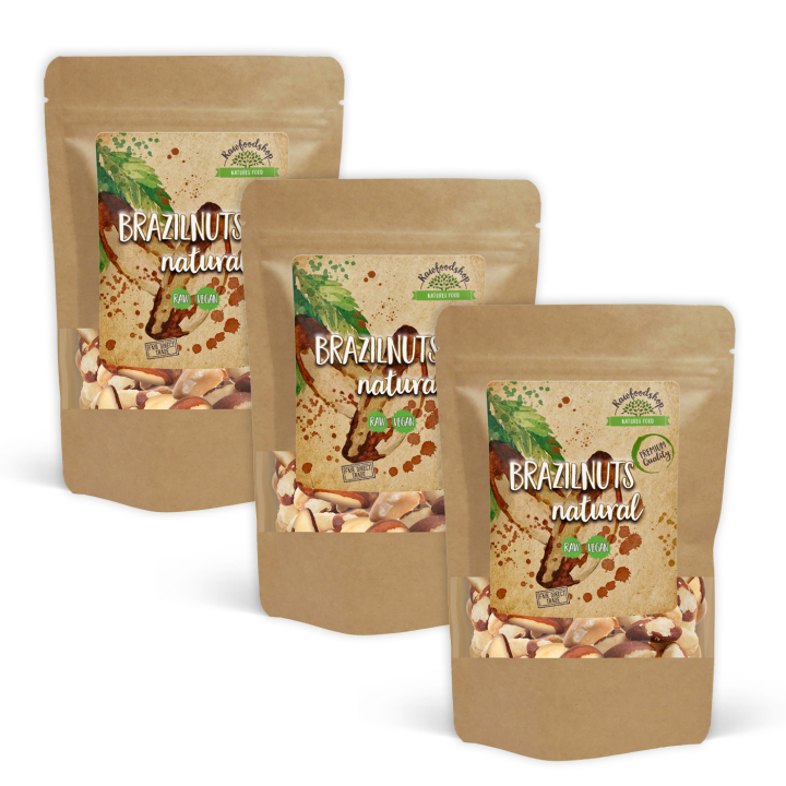 Paranötter Premium RAW EKO 250g x 3 paket i gruppen Råvaror & Dryck / Nötter / Paranötter hos Rawfoodshop Scandinavia AB (RNOT200452E-SET3)