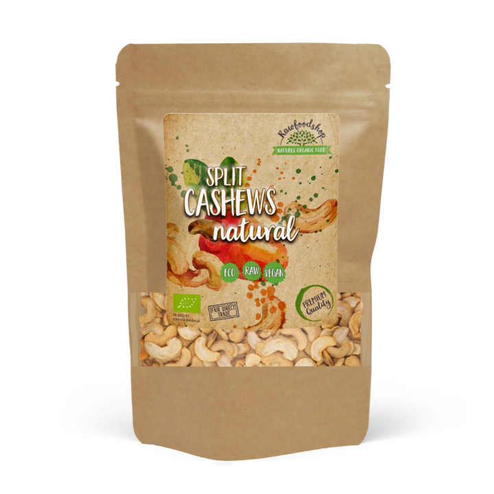 Cashewnötter Delade RAW EKO 500g i gruppen Råvaror & Dryck / Nötter / Cashewnötter hos Rawfoodshop Scandinavia AB (RNOT500332E)