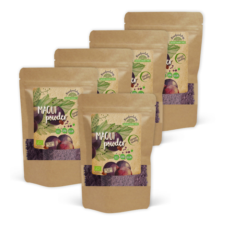 Maqui Pulver EKO 125g x 5 paket i gruppen Råvaror & Dryck / Frukt & Bär / Fruktpulver hos Rawfoodshop Scandinavia AB (RPUL100253E-SET5)