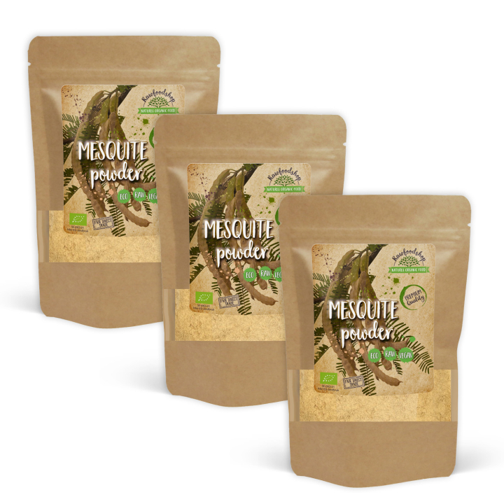 Mesquitepulver EKO 125g x 3 paket i gruppen Råvaror & Dryck / Bakning / Sötning hos Rawfoodshop Scandinavia AB (RPUL100439E-SET3)