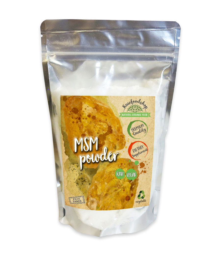 MSM pulver 250g i gruppen OUTLET 30-80% / Superfood 30-50% / Superfood 30% hos Rawfoodshop Scandinavia AB (RPUL225441E)