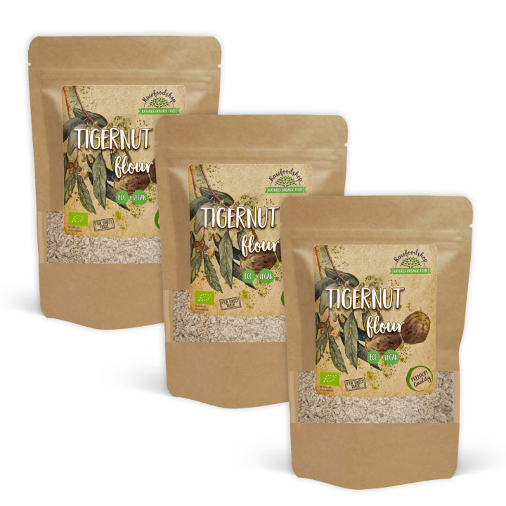 Jordmandelmjöl EKO 250g x 3 paket i gruppen Råvaror & Dryck / Nötter / Nötmjöl hos Rawfoodshop Scandinavia AB (RPUL2502060E-SET3)