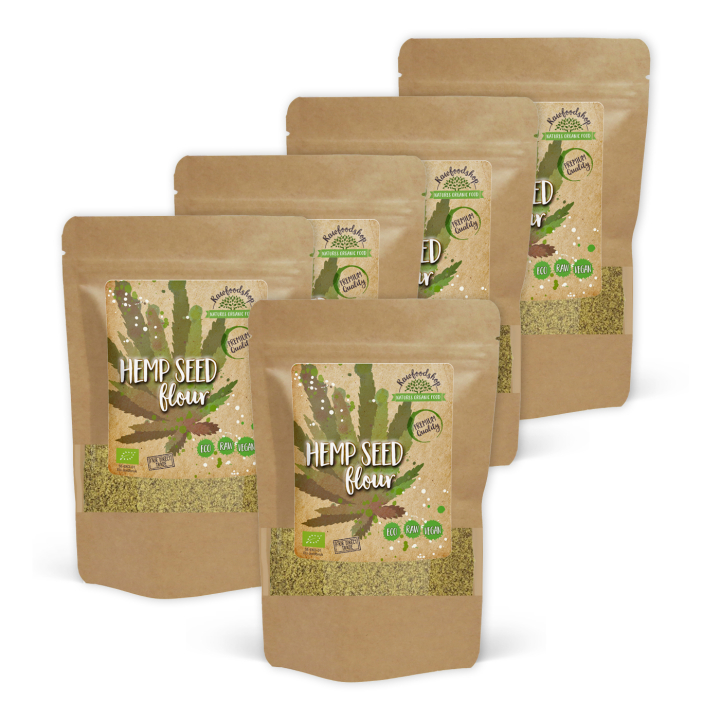 Hampafrömjöl EKO 250g x 5 paket i gruppen Råvaror & Dryck / Bakning / Mjöler hos Rawfoodshop Scandinavia AB (RPUL2503008L-SET5)