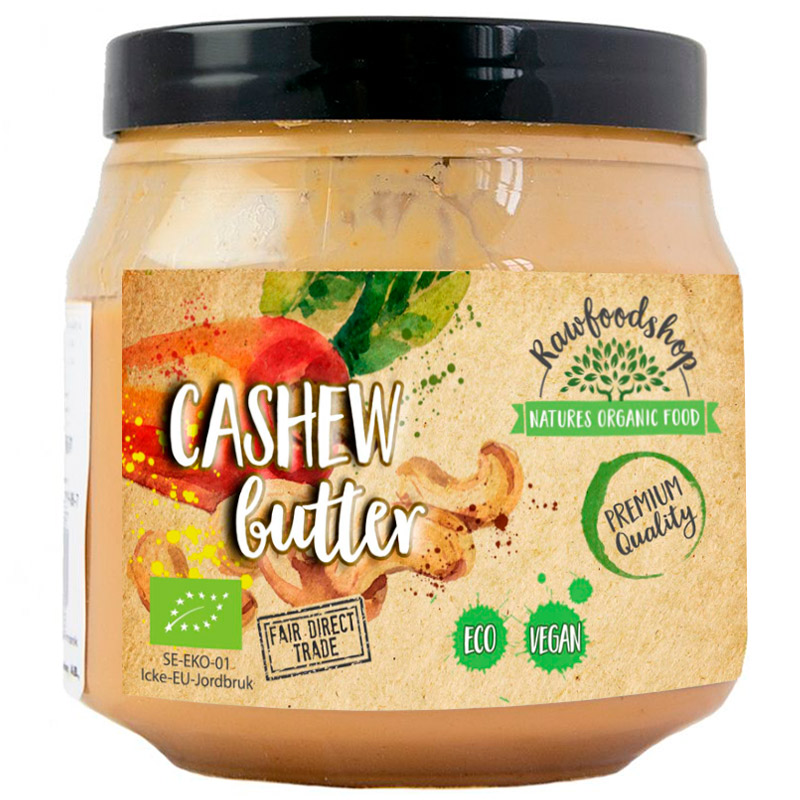 Cashewnötsmör rostad EKO 250g i gruppen Råvaror & Dryck / Nötter / Cashewnötter hos Rawfoodshop Scandinavia AB (RSMO250333E)