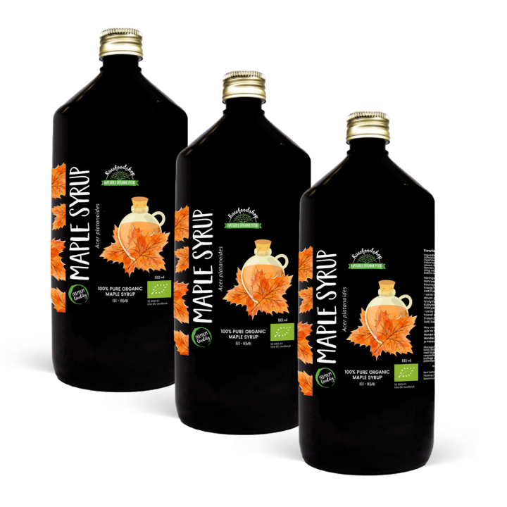 Lönnsirap EKO 1L x 3 flaskor i gruppen Råvaror & Dryck / Bakning / Sirap hos Rawfoodshop Scandinavia AB (RSOT2502001L1-SET3)