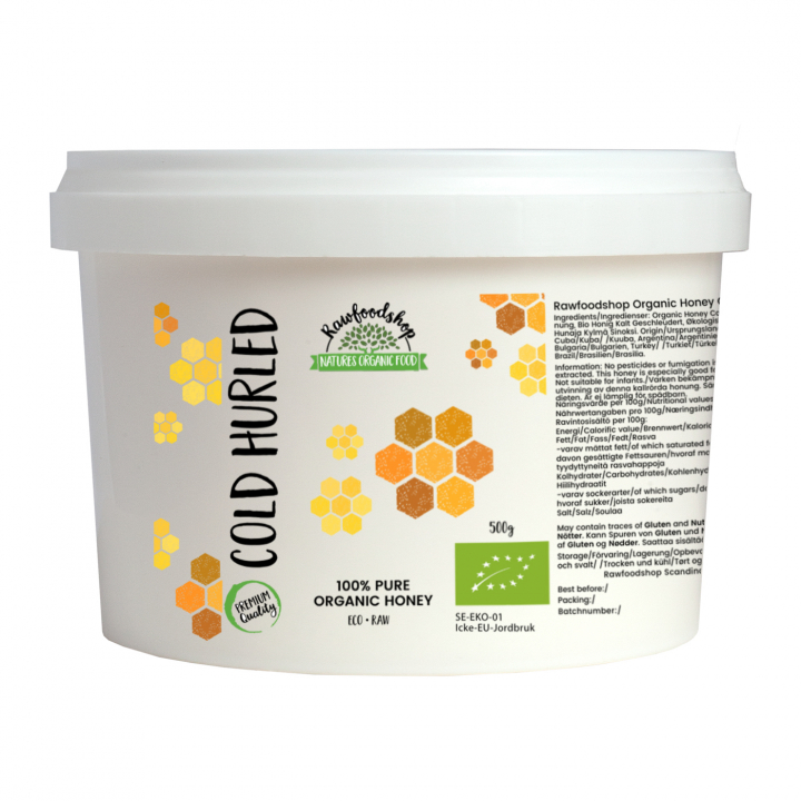 Honung Kallrörd EKO 500g i gruppen Råvaror & Dryck / Bakning / Honung hos Rawfoodshop Scandinavia AB (RSOT350393E5)
