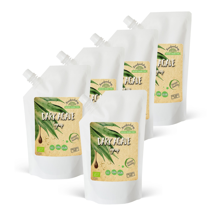 Agave Sirap Mörk EKO 1000ml x 5 paket i gruppen Råvaror & Dryck / Bakning / Sirap hos Rawfoodshop Scandinavia AB (RSOT500300E1-SET5)