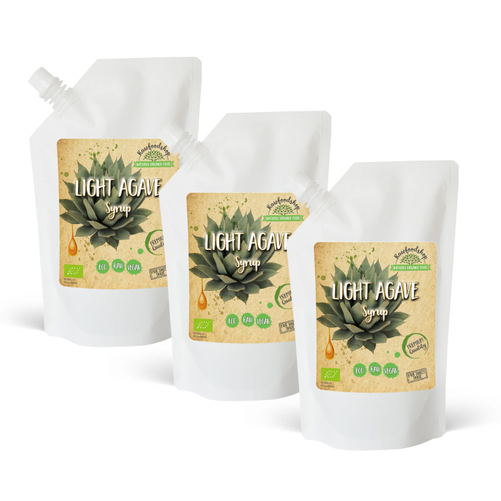 Agave Sirap Ljus EKO 1000ml x 3 paket i gruppen Råvaror & Dryck / Bakning / Sirap hos Rawfoodshop Scandinavia AB (RSOT500301E11-SET3)