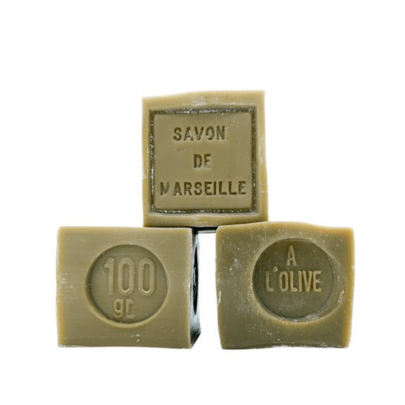 Marseilletvål Oliv 72% 100g i gruppen Kroppsvård / Färdiga produkter / Tvål hos Rawfoodshop Scandinavia AB (SAVMAOLMINI)